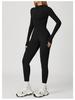 Plush Zipper Jumpsuit - Warm, Slimming, Long Sleeve Sportswear for Winter & Autumn