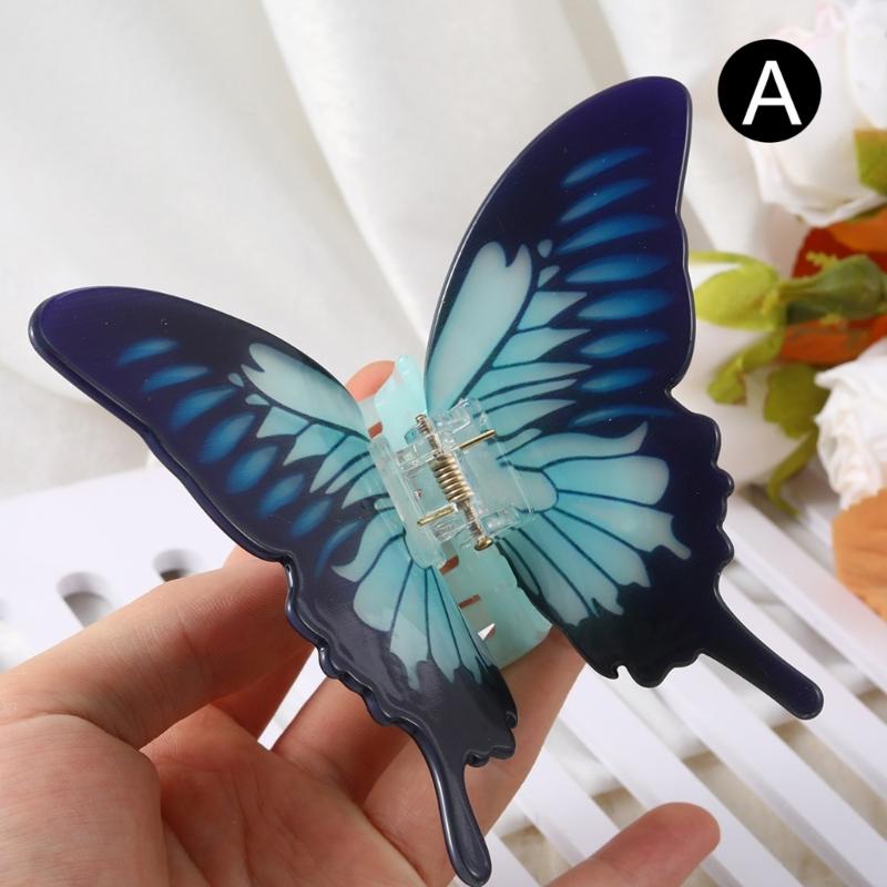 Acryl Schmetterling Haarspange Simulationsschmetterling Haarklammer Stilvolles Haaraccessoire Modischer Haargriff Geschenk für Mädchen