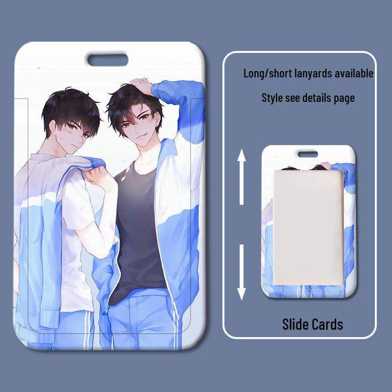 Cartoon Sliding Cover ID & Badge Holder for Students