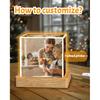 WOCOCN Customize Picture Frame with Photo,Custom Light, Customizable Wedding Gift,Mom Presents,Personalized Photo Gifts for Mom,Dad,Women,Girlfriend