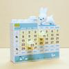 A-Works Bruna Animal Calendar Block Calendar Rabbit DB-041