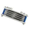 17PCS Motorcycle Oil Cooler Radiator Set Aluminum 4 Row Engine Oil Cooling Kit Replacement for Monkey 125cc‑140cc