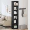 Bookshelf Black Oak Effect 40 x 30 x 198 cm Engineered Wood