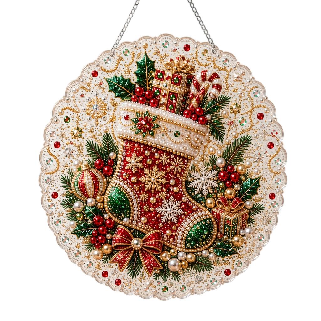 Kit Ornamento da Appendere per Natale - Set Fai da Te per Decorare l'Albero di Natale, Regalo Creativo