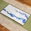 1Pc 16x29cm Colored Tea Towel Teahouse Household Creative Antique Absorbent Suede Tea Mat Printing China-Chic Tea Cloth