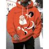 Autumn and Winter Men's 3D Christmas Animal Printed Hooded Hoodies & Sweatshirts (men’s)