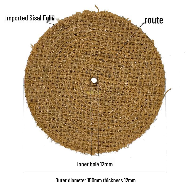 Coarse 150-350 Grit Sisal Polishing Wheel for Stainless Steel and Rust Removal