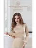 Women's Pure Cotton Long-Sleeve Thermal Sweater - Round Neck, Autumn/Winter Warm Top