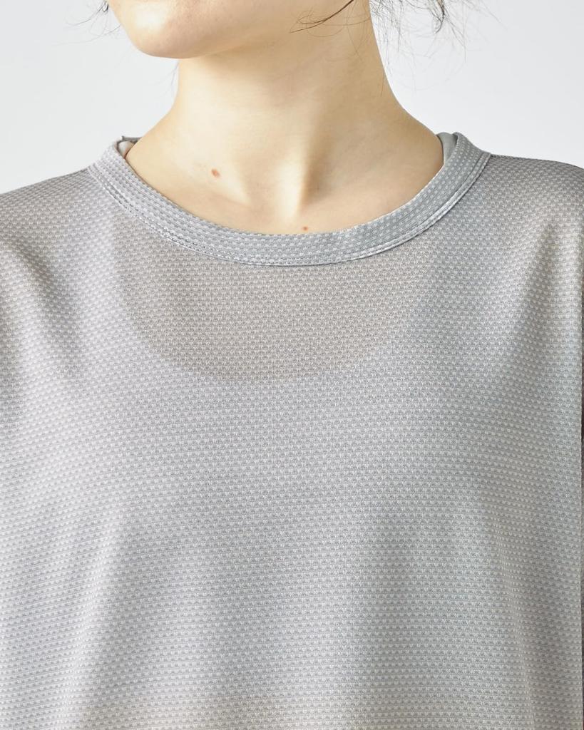 [super.natural] [sn] Supernatural JP135 Mesh Active Sleeve T-Shirt Merino Wool Short Sleeve Running Training Hiking Yoga (Unisex) Pearl Grey M