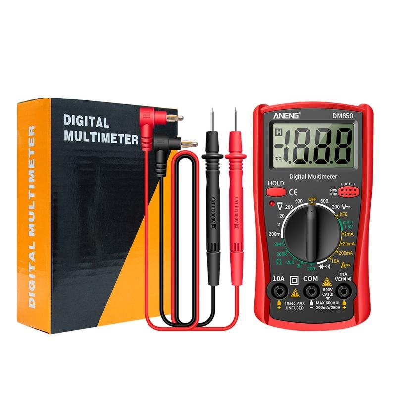 A-neng Dm850 Automotive Multimeter Rms Multimeter Voltage for Smart Voltmeter Pliers Amper Capacimeter Electric Tools