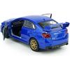 Impreza WRX STI Toy Car Racing Sports Diecast Model Car 1/36 Scale Metal Pull Back Vehicle, Doors Open, Zinc Alloy Casting, Boys Toys Kids Birthday