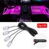 Car Neon Light Foot Light LED Interior Decoration Backlight Cigarette Lighter USB Atmosphere Lamp Auto Decorative Accessories