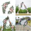Hochzeitsstuhl-Rücken-Künstliche Blumen-Arrangement für Hochzeitsfeier Hochzeitszeremonie Verlobungsdeko