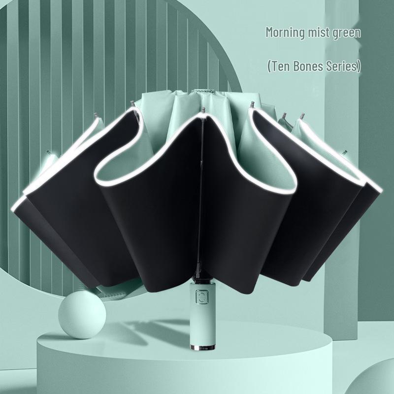 72-Rib Automatic Sunshade Umbrella: Dual-Use, Large Folding Parasol for Women & Men - Rain or Shine Protection.