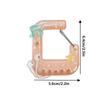 Cute Acrylic Charm Carabiner Climbing Buckle High Aesthetic Value Bag Pendant Creative Gift Keychain Backpack Handbook Decor