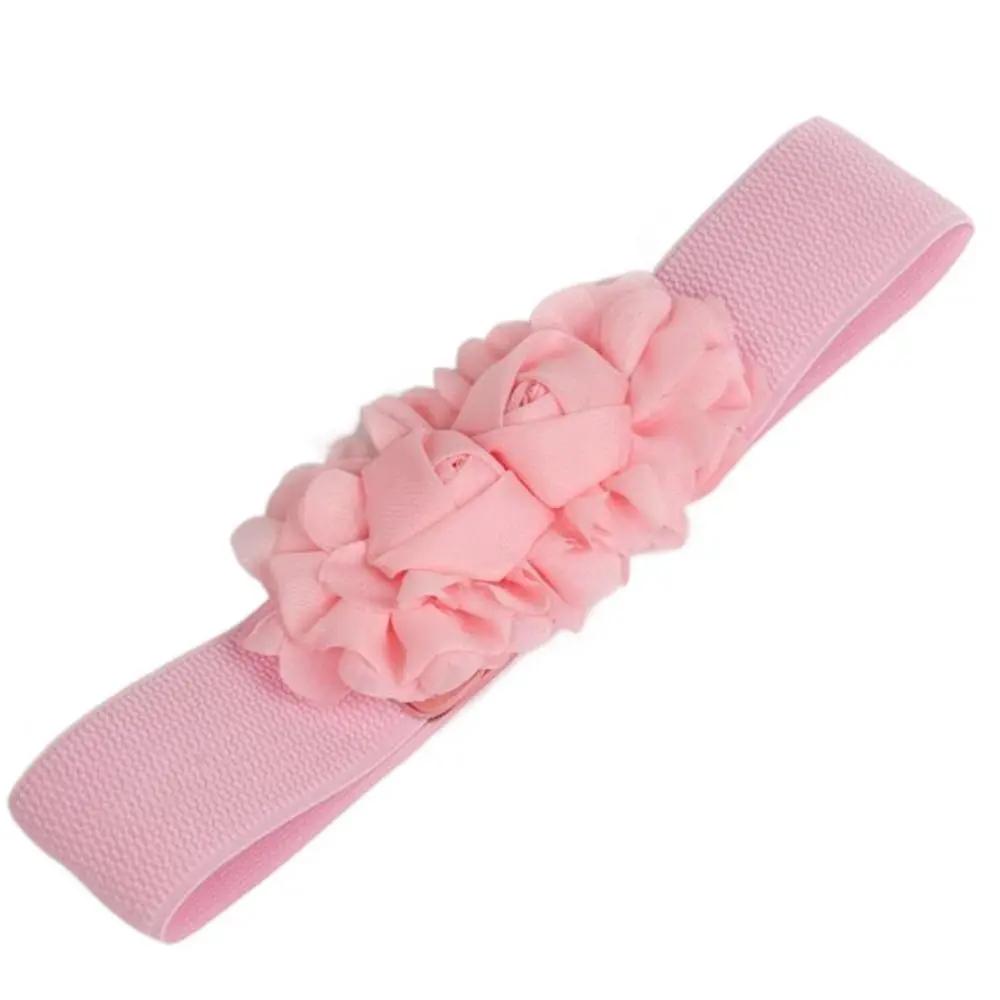 2026 New Women Fashion Wide Elastic Belt Metal Buckle Cinch Waistband Ladies Dress Waist Band Cummerbands Casual Stretch Belt