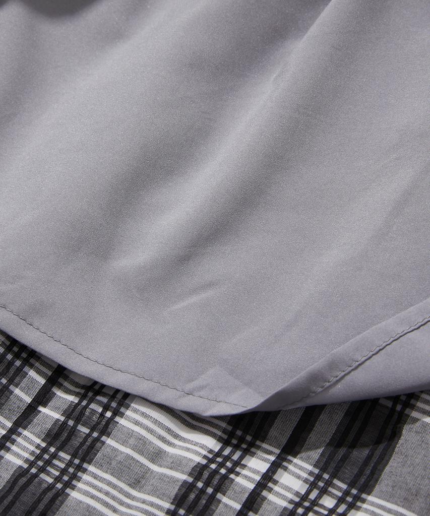 Penfield Sheer Check Straight Dress Black_Fs1Ws02F