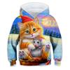 Jungen Tier Dinosaurier Hoodie Langarm Herbst Winter Mode Coole Kinder Outdoor Täglich Normale Passform
