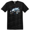 Shelby Cobra Gammal Bil T-shirt Klassisk Blå Racing Roadster Retro T-shirt