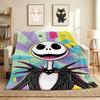 Nightmare Before Christmas Flannel Blanket Throw Blanket Soft Warm Sofa Bed Camping Home Decor Unique Christmas Gift C9211569