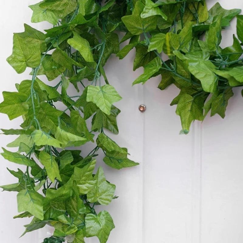Simulation Grape Leaves Plastic Evergreen Vine Simulation Leaves Decoration Pipe Ceiling Winding Simulation Vine Leaves