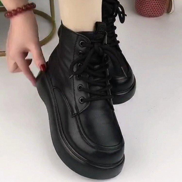 Women's Lightweight Comfortable Cold Warm Padded Snow Boots Non-slip Wear Outdoor Leisure Sports Martin Cotton Boots