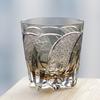 320 ml Handcrafted Black Whiskey Glass Tumbler Edo Kiriko Cut Ambition Design Barware for Gift