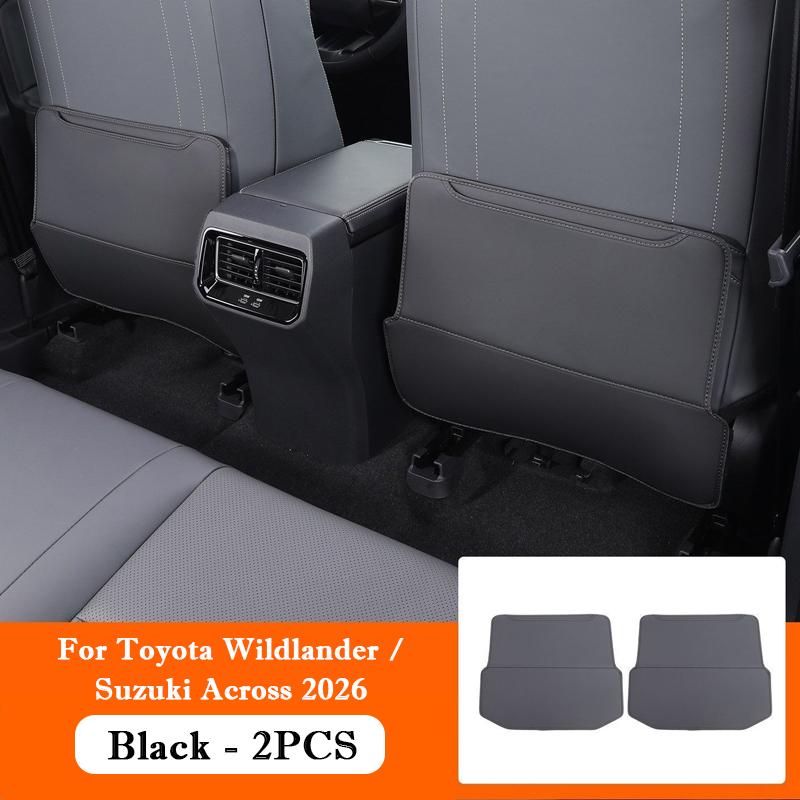 For Toyota RAV4 XA60 Wildlander Suzuki Across 2026 Leather Car Seat Back Kick Protector Rear Armrest Anti Kick Protector Pad