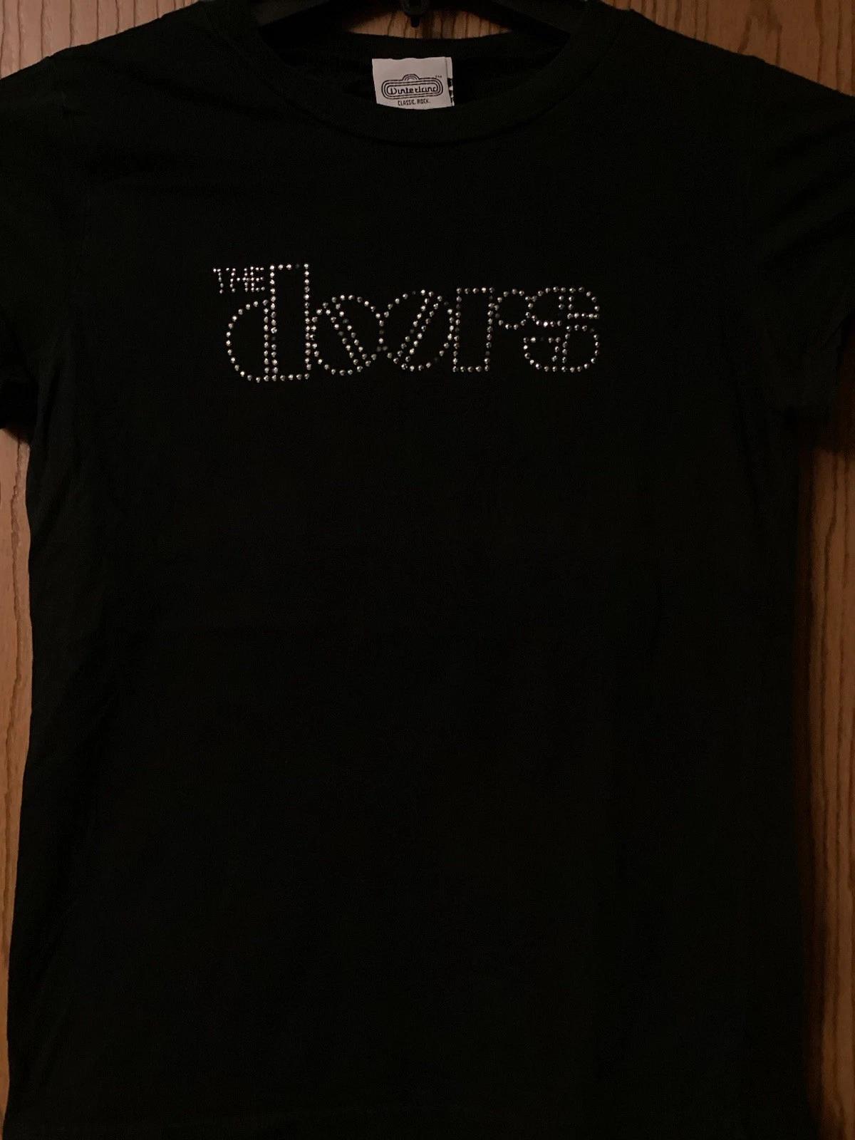 

The Doors - Black Shirt With Name Spelled With Studs - Ladies - Winterland - S XL