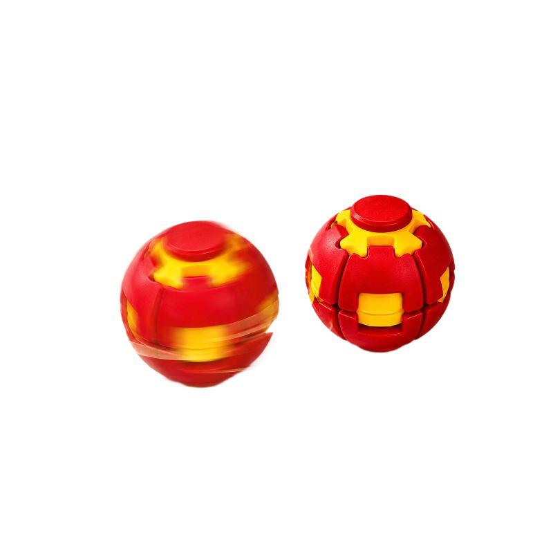 3D Printed Rotating Decompression Ball - Spiral Gyro Fidget Toy