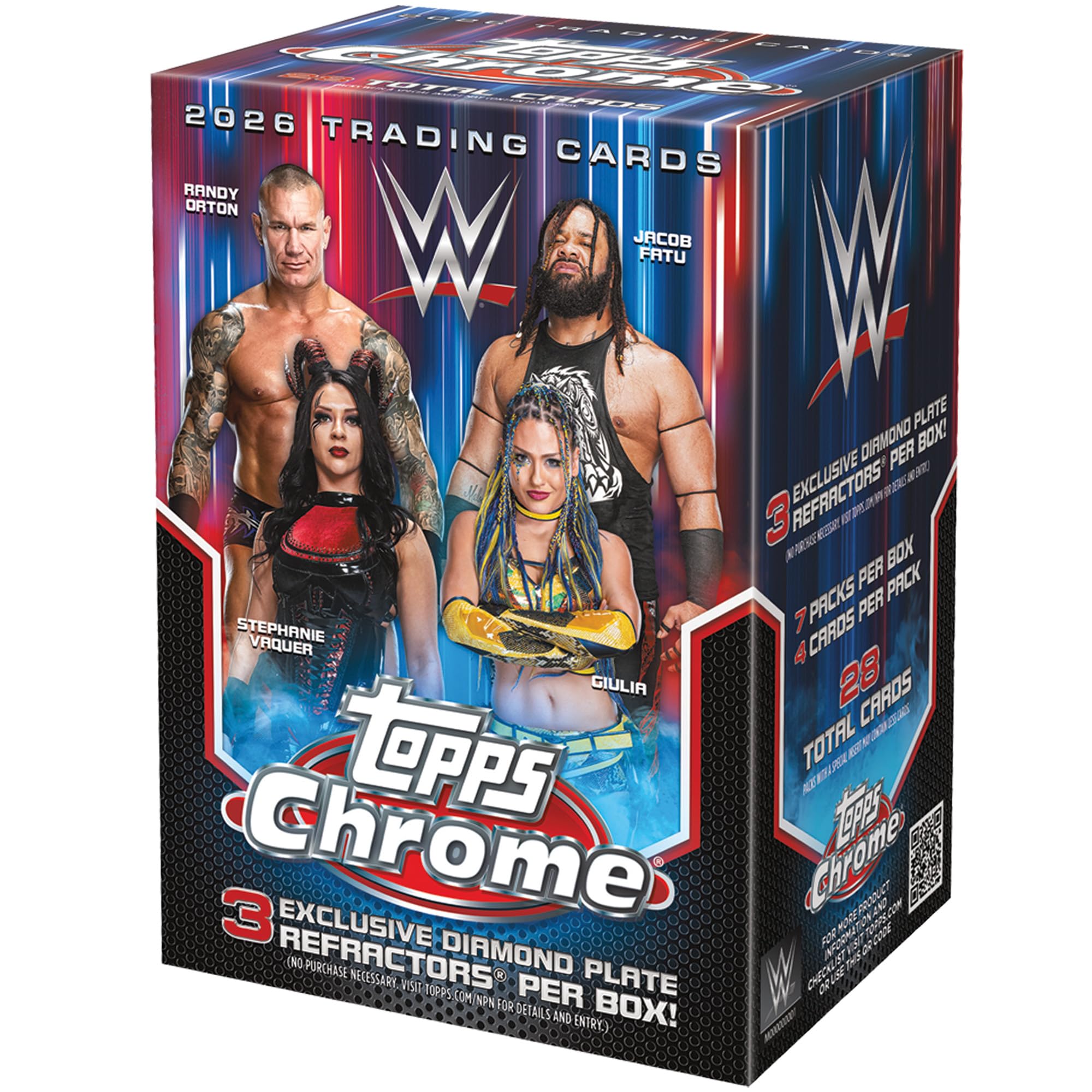 2026 Topps Chrome WWE Factory Seal Value - - Box.