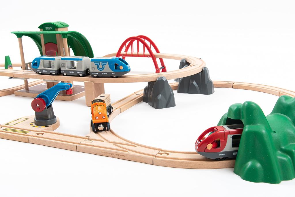 Brio 2023 Christmas Limited Rail Set 63 Ages 3 and Up Comes with Special Case Rail Wooden 80000-138 [Total Pieces] (Christmas Gift, Set, Toy, Rail)