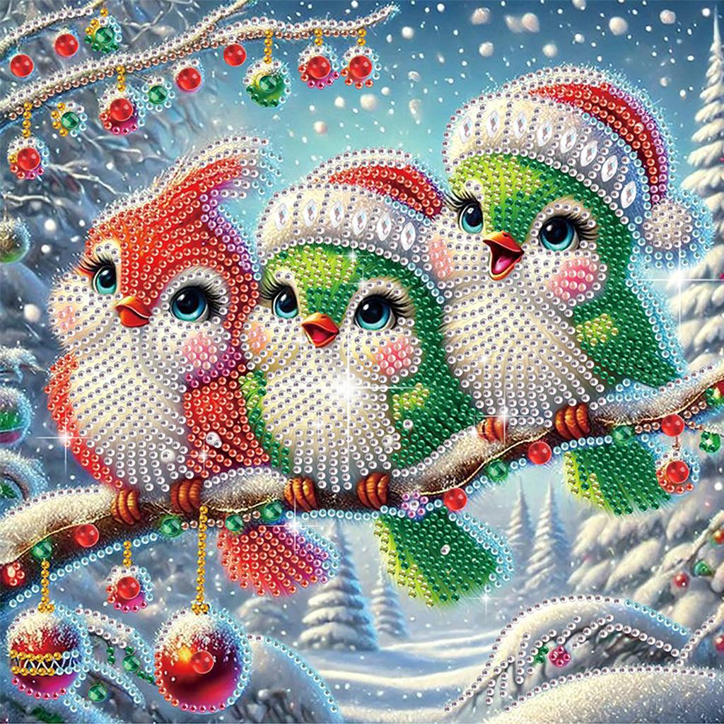Winter Animals DIY Diamond Art Kits for Gift Home Wall Decor Diamond Dots Gem Art Crystal Rhinestones Diamond Painting 30x30cm