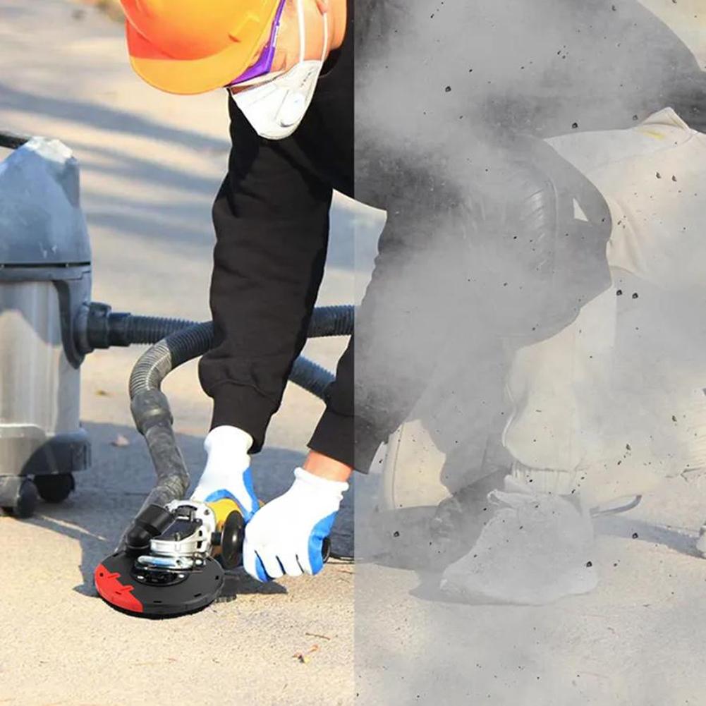 Angle Grinder Dust Shroud Compatible with For Type 125 150 Grinders with Buckle Design and Dust Prevention Brush Ring