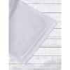 European Size White Patterned Round Neck T-Shirt