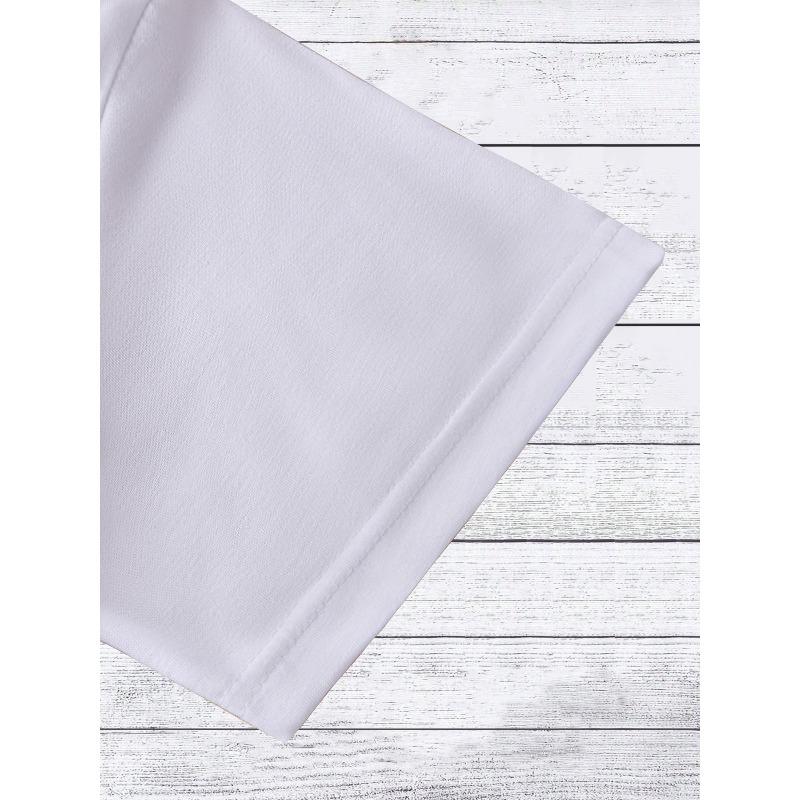 European Size White Patterned Round Neck T-Shirt