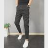 Men's Slim Fit Solid Color Nine-Point Jeans - Trendy Youth Fashion Pants