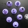 1 Set Purple Cream Syringe Food Grade Durable DIY Multi Discs Cake Decorating Injector