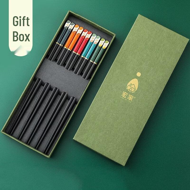 Wufu Alloy Chopstick Gift Set