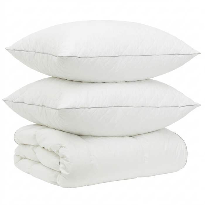 Maison Exclusive - Ensemble de couette 90 % en duvet d’oie FULDA 3 pc 135 x 220 cm