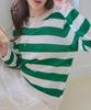 SLOWLOLLI Stripe Round-Neck Knit_4 Colors