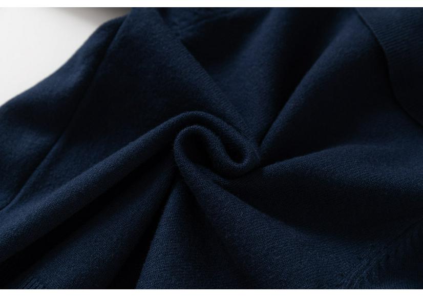Autumn New Boys' Knit Polo Collar Sweater - Choose Size, Versatile Plain Color.