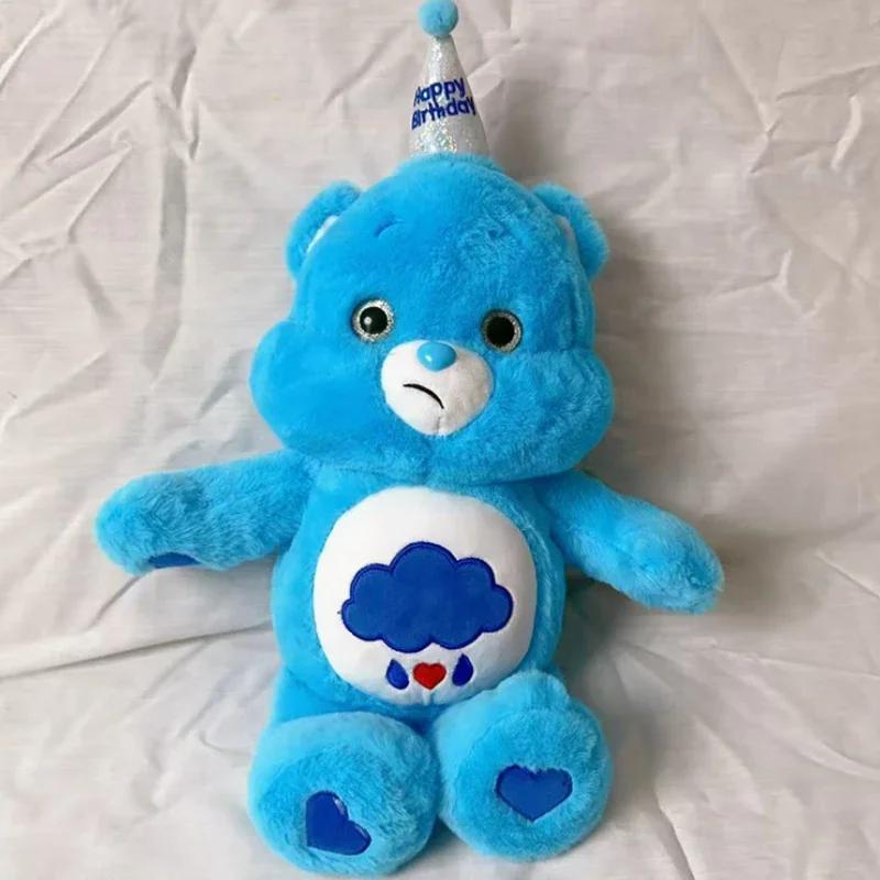 Anime Cartoon Care Bears Kawaii Birthday Plush Toy Japanese New Rainbow Bear Plush Doll Bedroom Pillow Ornament Doll Gift 45cm