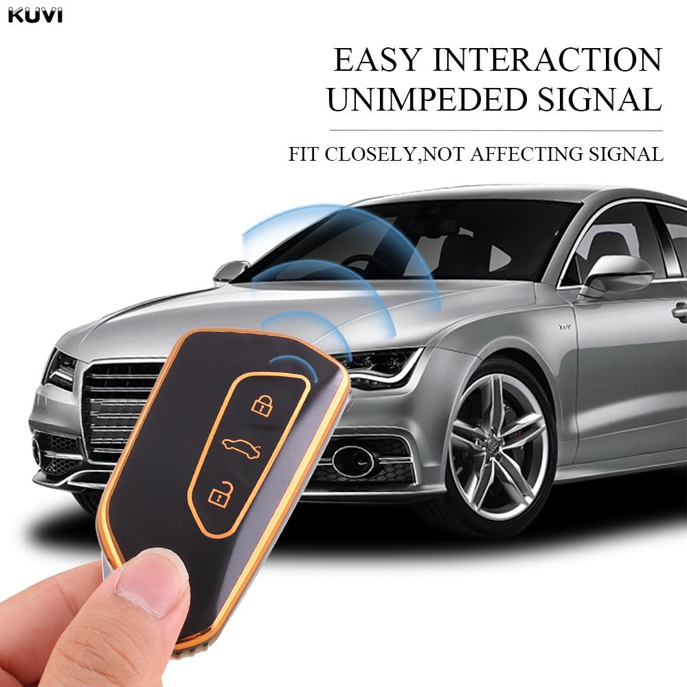 Tpu Style Car Key Case Cover Shell Fob For Volkswagen Vw Golf 8 Mk8 Id-4 Id-6 For Skoda Octavia A8 For Seat Leon Fr Mk4 Cupra