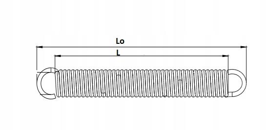 Tension Spring 1X8X150