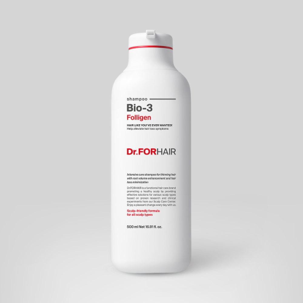DR.FORHAIR Poligen Bio3 Shampoo 500ml For Hair Loss And Root Volume Improvement