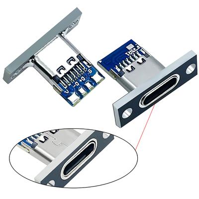 1 ks konektoru typu C samice jack nabíjecí port USB 3.1 typ C zásuvka s upevňovací deskou