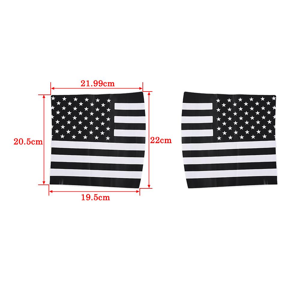 Car A-Pillar Guard Engine Hood Cowling Cover Wrap Angle Decoration Stickers for Jeep Wrangler JK 2007-2017 Exterior Accessories