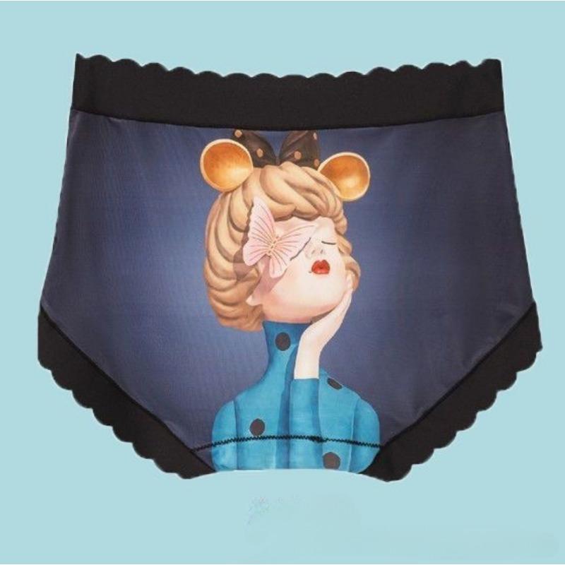 

Трусики Женское нижнее белье Женские трусики средней длины без следов Индивидуальная маска для лица Трусы Голова Высокого Качества Трусы Большого Размера Модные женские трусы нижнее белье L