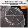 Stainless Steel Fine Mesh Strainer Self-draining Base Vegetable Fruit Washing Kitchen Colander Multi Function Draining Basket